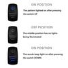 Blue Led Windshield Washer Wiper Momentary Rocker Switch 7Pin Mom (ON)-Off-ON DPDT Washer Jet Toggle Switch For Automotive UTV RZR Truck Camper RV