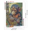 5D DIY Full Round Drill Diamond Painting Little Monkey Home Decor Art Craft