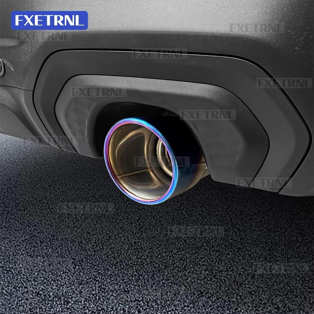For Subaru Forester 2025 2026 2027 Stainless Steel Exhaust Pipe Car Exhaust Extension Pipe Clamp Tail Throat Tip Decor