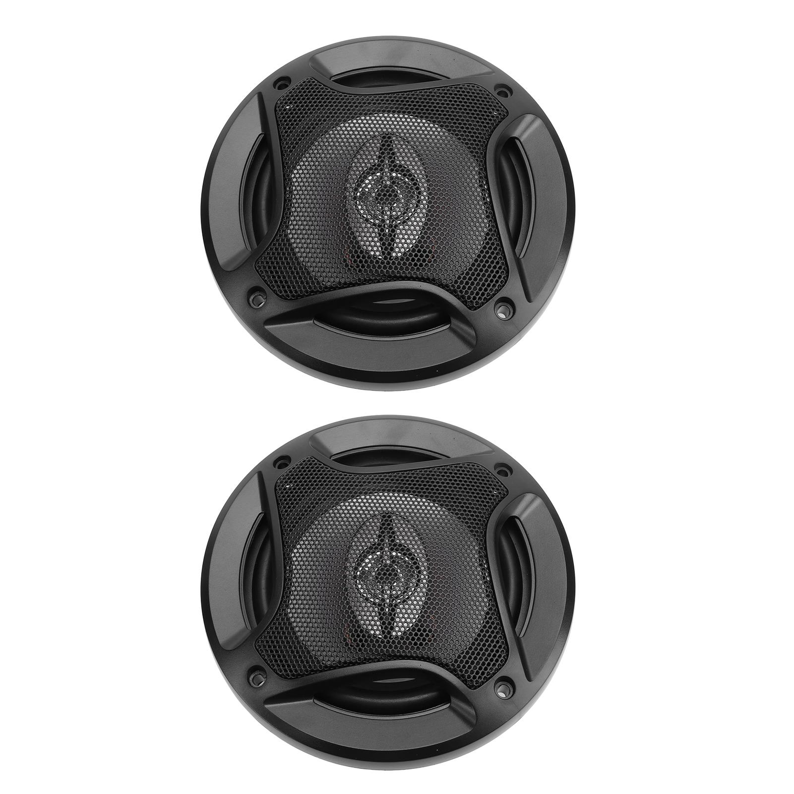 

1 пара 5-дюймовых автомобильных стереодинамиков 300 Вт 88 дБ 4 Ом Регулируемый звуковой эффект Круглый чистый звук бас