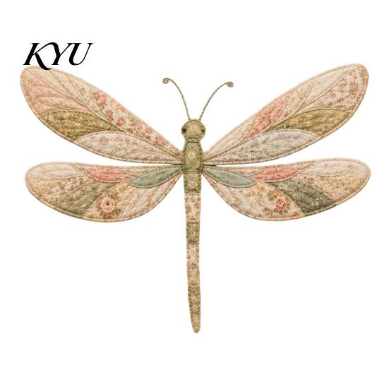 Kreative Hobby-Sets Garten-Tier-Patchwork DIY-Kit, Floraler Stoff Nähen Niedliche Textilkunst Starter-Kit Schmetterling Vogel Basteln für Erwachsene, Zuhause