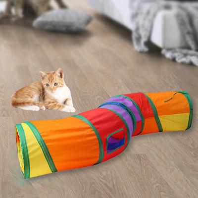 Yousheng Cat Tunnel Toy T-Shaped Large Space Creative Bite-resistant Scratch-resistant Relieve Boredom Exercise Training Holes Cat Tunnel Tube Funny