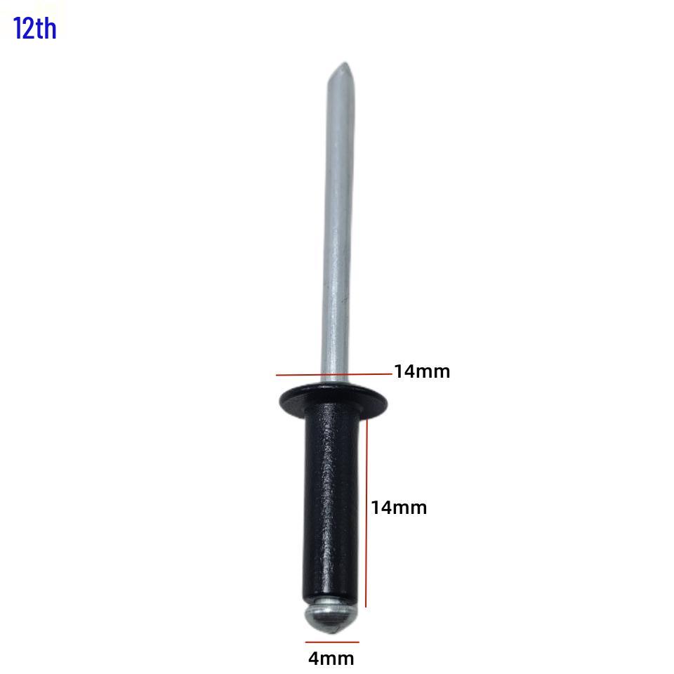 Universal Car Side Window Speaker Rivet - Iron Aluminum Three-Pronged Pull-Through Flowering Design