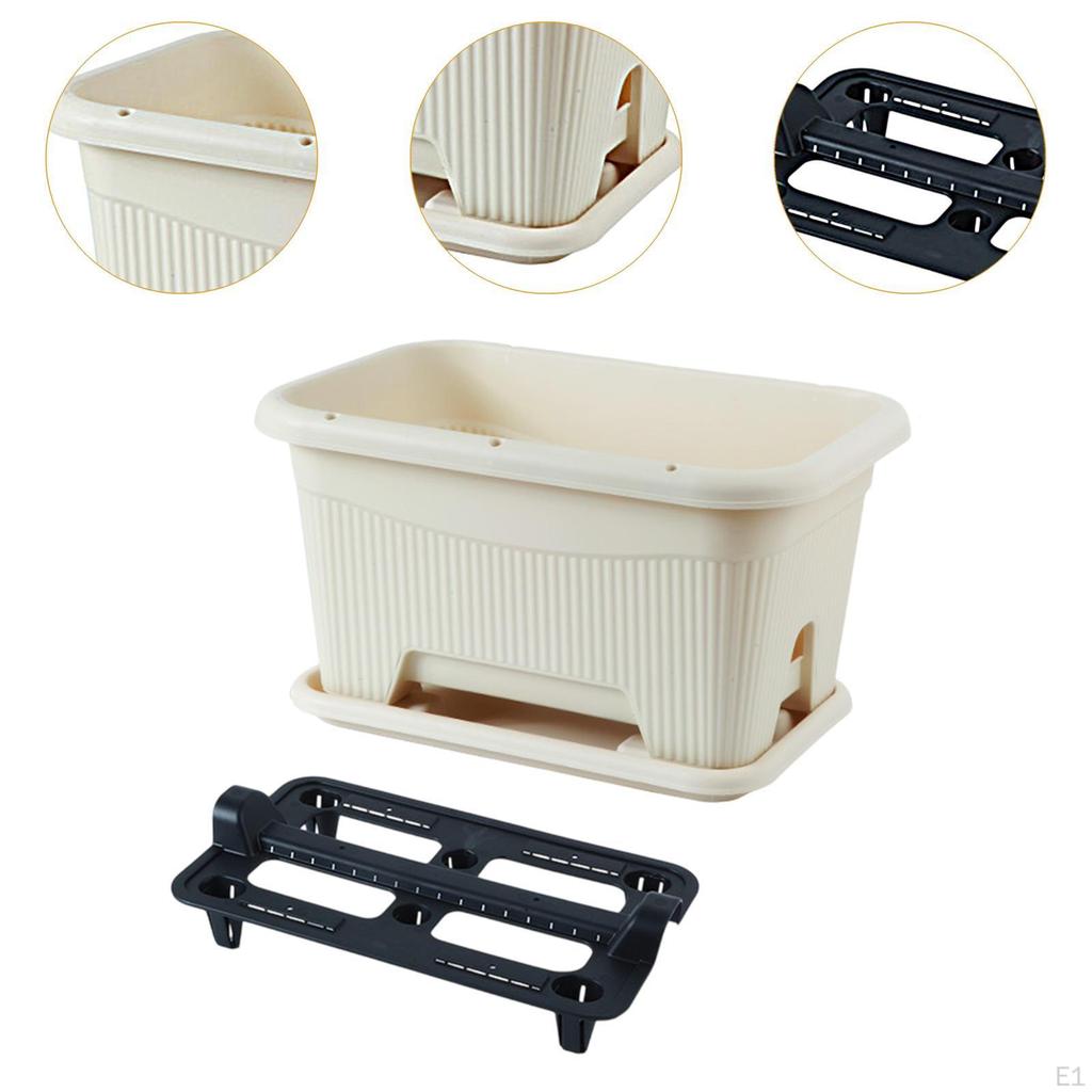 Donica Flower Box o Dużej Pojemności, Pojemnik do Uprawy Warzyw na Werandę, do Gospodarstwa Domowego