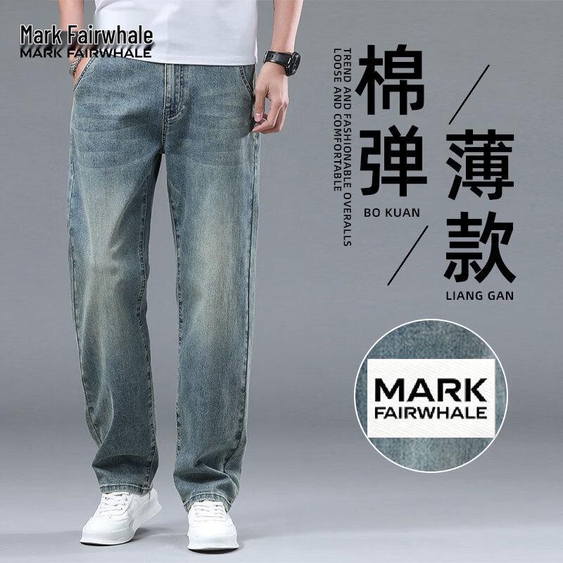 MARK FAIRWHALE Men's Summer 2026 Thin Cotton Stretch Straight Fit Jeans