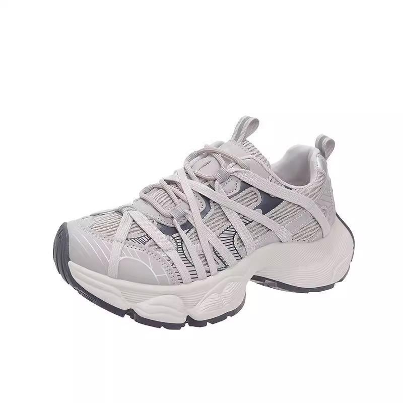Mesh breathable German training shoes women's 2025 summer new retro lightweight thin casual board shoes platform Forrest Gump shoes women's shoes