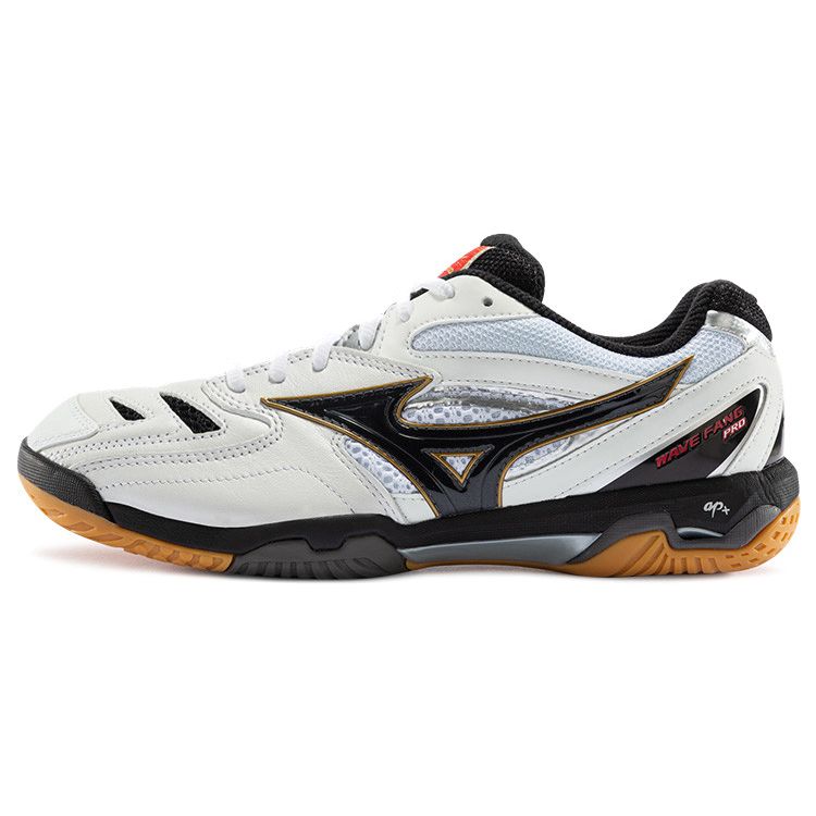 Mizuno Pro Stitching Shock Absorption Non-Slip Low-Top Badminton Shoes Unisex Shoes White Black 71GA170009