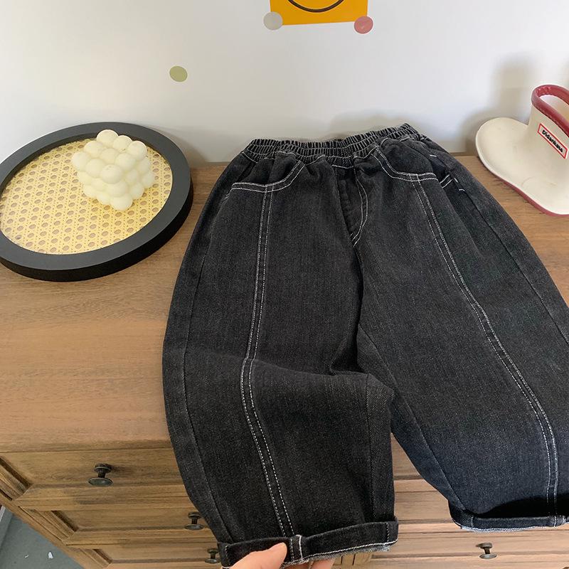 Boys' Versatile Spring Denim Pants - Cool, Handsome, Loose Casual Korean Street Style