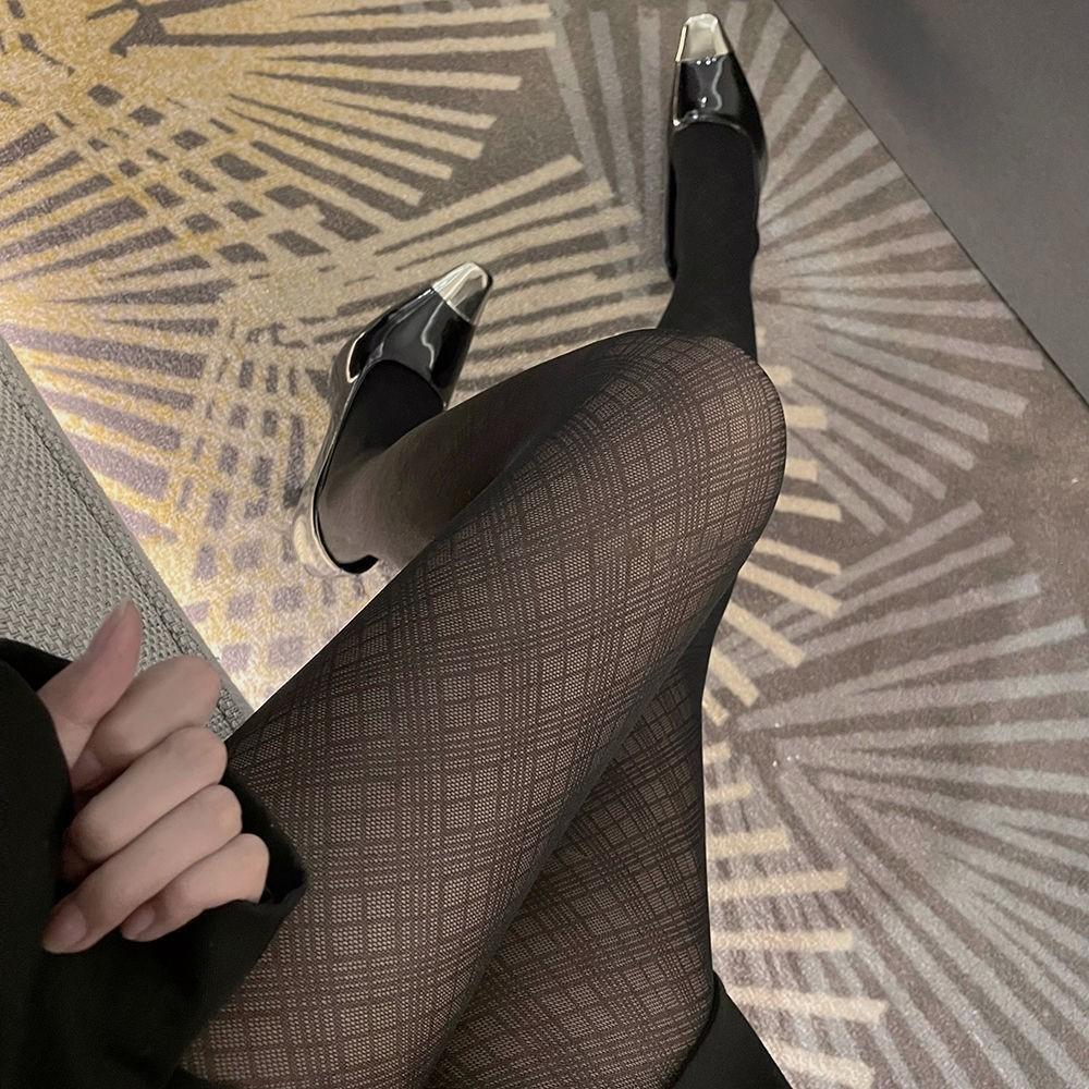 

Женские колготки Сексуальные черные колготки в гусиную лапку Женское белье Колготки Высокие Ночной клуб Вечеринка Подарок чёрный