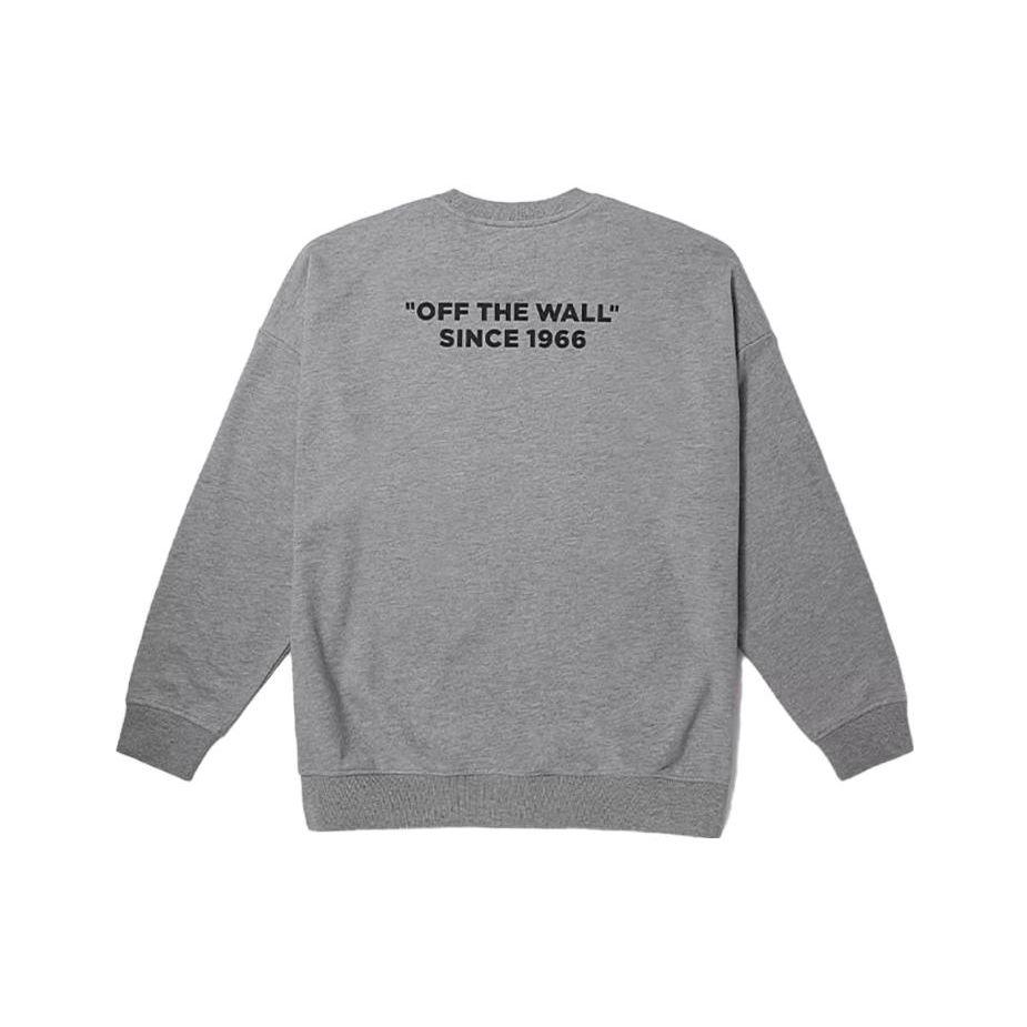 Vans Potisk loga abecedy Volný svetr s kulatým výstřihem mikina Unisex topy Šedá VN000H0SHTG