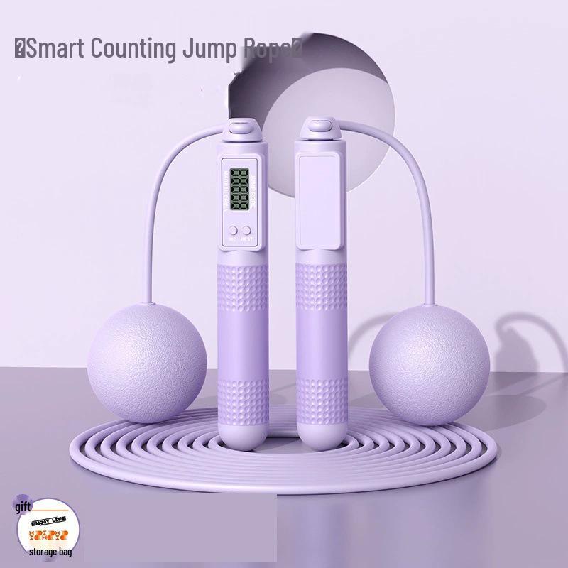 Smart Two-Way Weighted Jump Rope with Steel Wire for Home Exercise