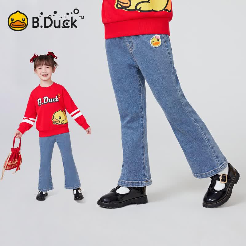 B.Duck Girls  Denim Flare Pants 110CM