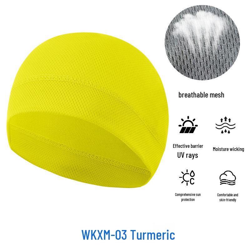 Sommer Mesh Sonnenschutz Radfahren Skull Cap - Atmungsaktiv Hochelastisch Eis Seide Sport Liner
