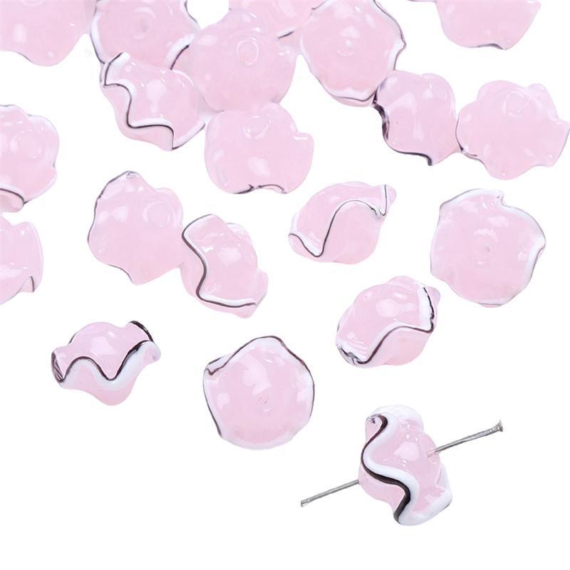 

17x12 мм хрустальные стеклянные бусины японская юбка для девочек подол свободные бусины-разделители для изготовления ювелирных изделий DIY браслет ожерелье розовый