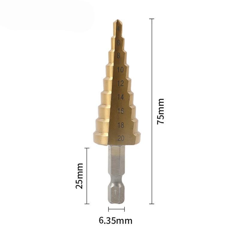 4-12mm 4-20mm 4-32mm Set Burghie Conice HSS Set Burghie Treaptă