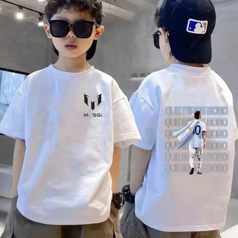 Printed children's clothing summer children's T-shirt boys and girls casual short sleeved fashionable black shirt sportswear top