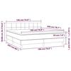 VidaXL Sommier à Lattes de Lit avec Matelas et LED, Lit Rembourré, Lit Double, Lit Adulte de Chambre à Coucher Intérieur, 3134420