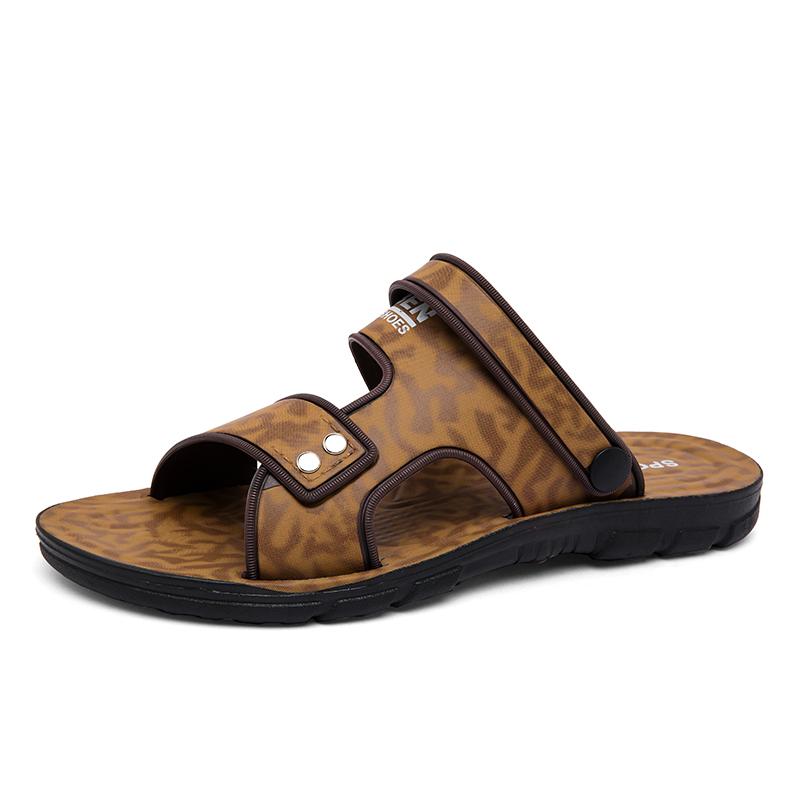 Fashion Men's Slippers Sandals Summer New Sandals Male Adult Casual Slippers For Men Beach Shoes Non-slip Open-toe Sandals For Outdoor