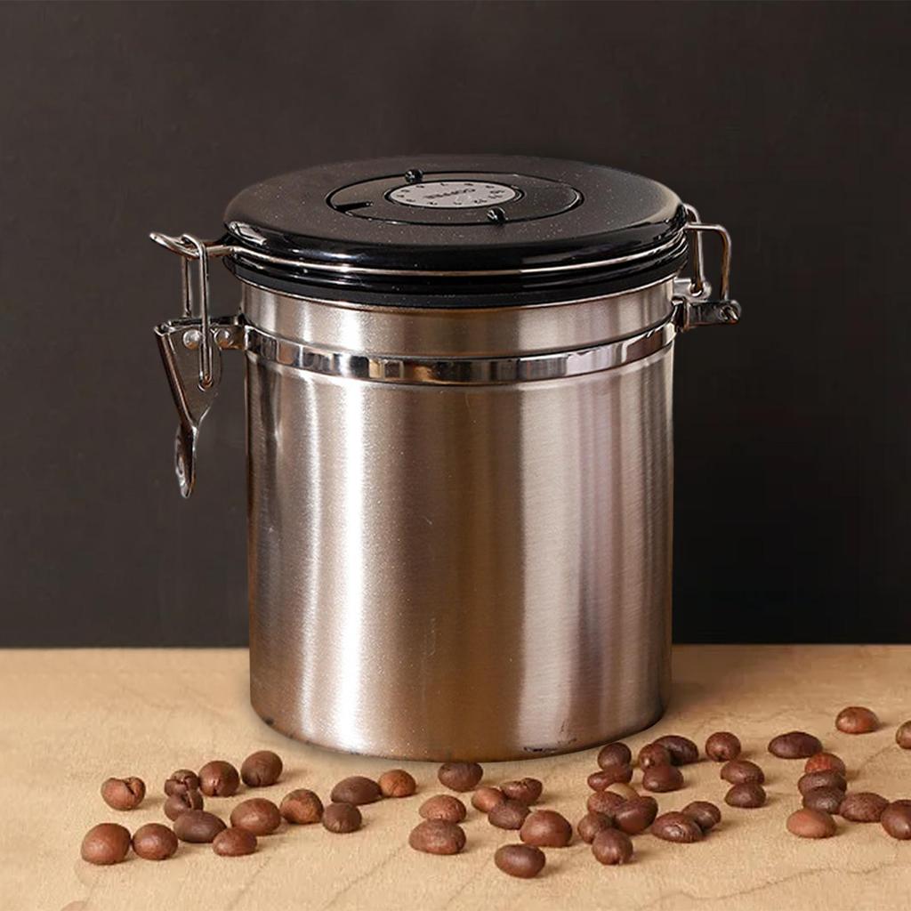 Coffee Container, Household Coffee Bean Sealed Storage Tank Tool, Tea Sugar Canisters, Airtight Storage Tank
