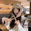 Korea purchasing Dongdaemun new ethnic style striped color matching wool hat warm ear protection show face little Lei Feng hat women