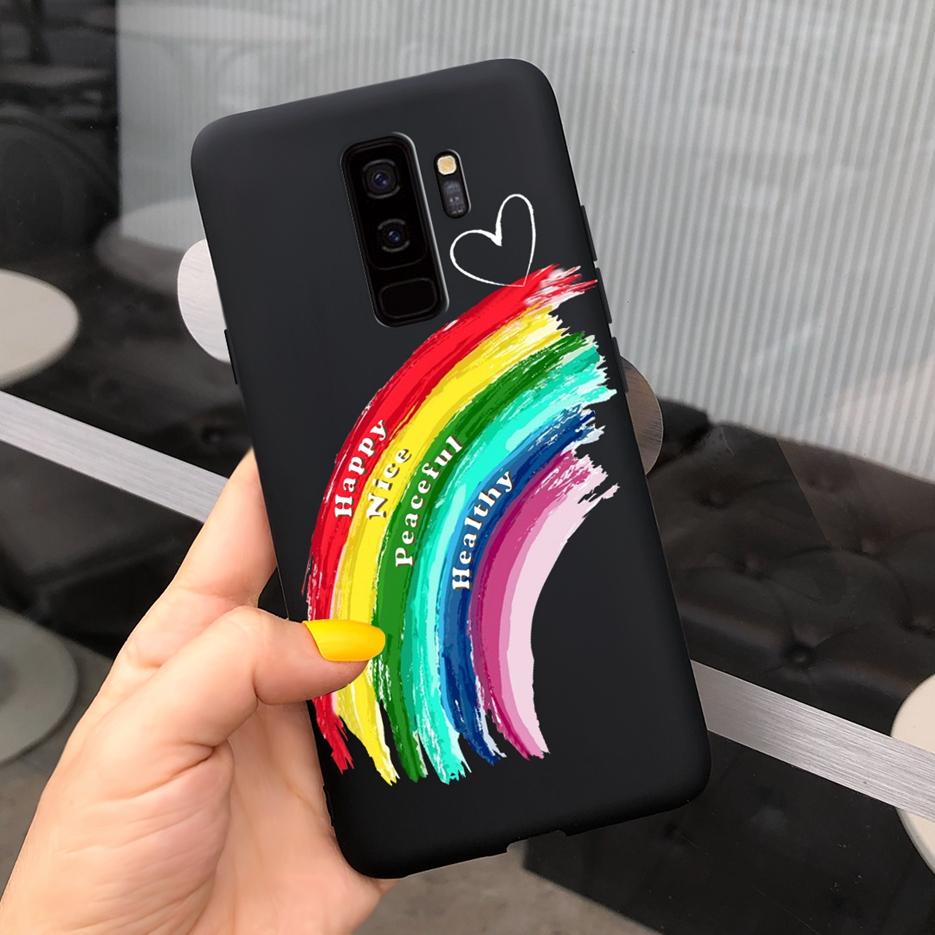 For Samsung Galaxy S9 Plus Case S9+ G965F Cute Candy Painted Fundas Matte Cover For Samsung S9 S9+ S 9 Plus Phone Case Soft Bags