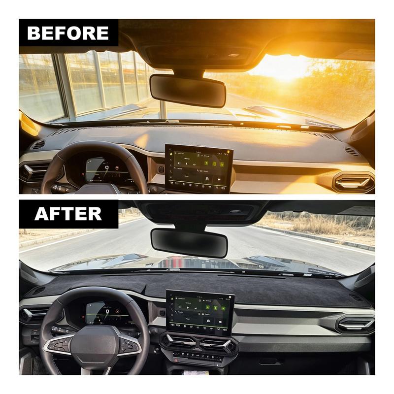 For Dacia Duster 3 2024 2025 2026 for Dacia Bigster 2025 2026 Avoid Light Pad Car Dashboard Cover Flannel Mat Accessories