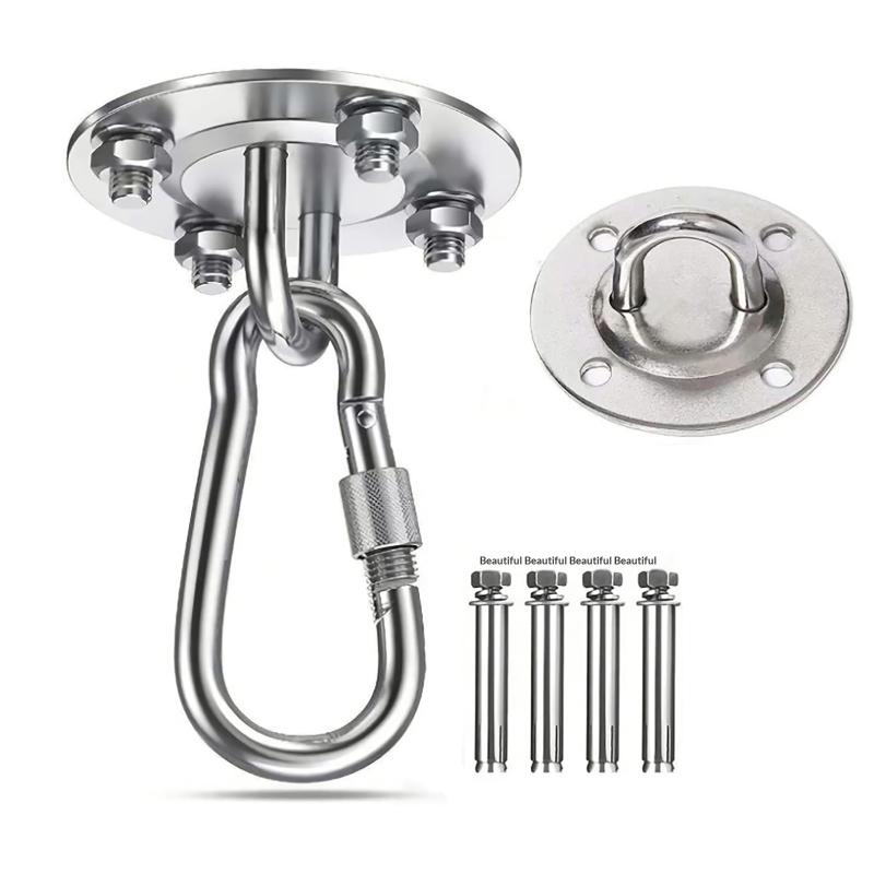 Rust Proof Stainless Steel Hammock Suspension Bracket Ceiling Hook 500LBS Load for Outdoor Patio Hammock Chair Hanging