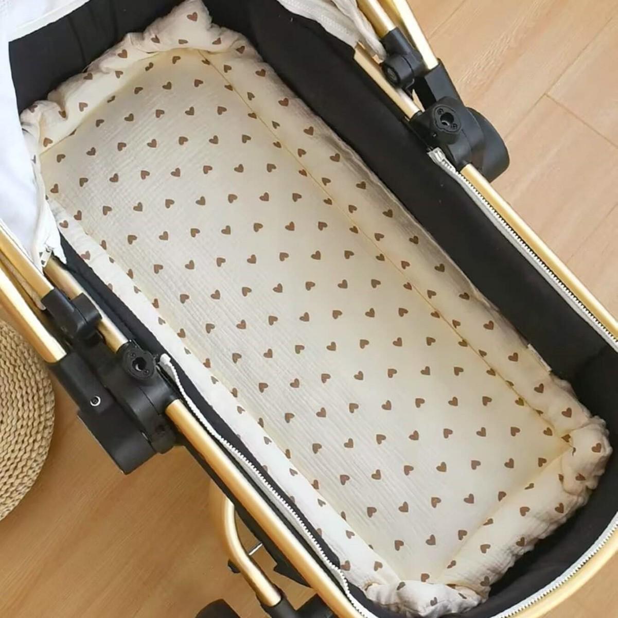 Soft Thickened Bean Velvet Stroller Seat Cushion & Blanket
