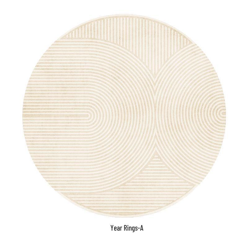 Wabi-Sabi Round Floor Mat Carpet for Living Room, Bedroom, Office, or Gaming Chair Cushion.