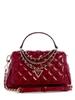 Guess GIULLY II Top Handle Flap Shoulder Red Bag, Women's,