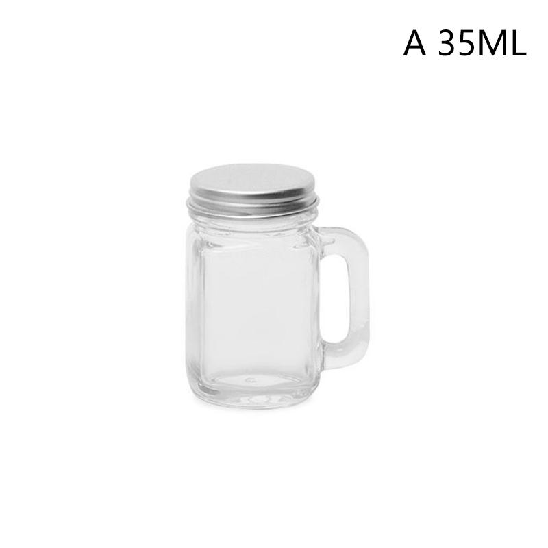 

Мини стеклянная герметичная бутылка для джема, меда, кофе, концентрата, молока, сока, герметичная бутылка с крышкой, переносная пустая банка-контейнер 35ml