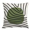 Popular Green Plant Printed Sofa Pillow, Simple Ins Style, Fresh and Refreshing Pillow