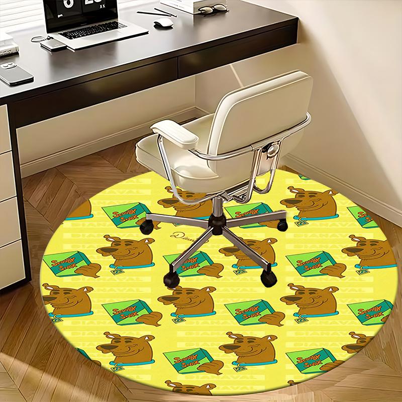 Scooby Snacks, Chair mat Round Rug Office carpet, Non slip, Suitable for Living Rooms, Bedrooms decor.1205197a