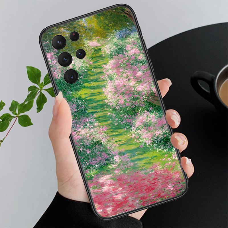 Claude Monet Garden Lotus Phone Case For Samsung Galaxy A52S A04S A21S A33 A23 A13 A14 A32 A52 A53 A54 A51 A71 M51
