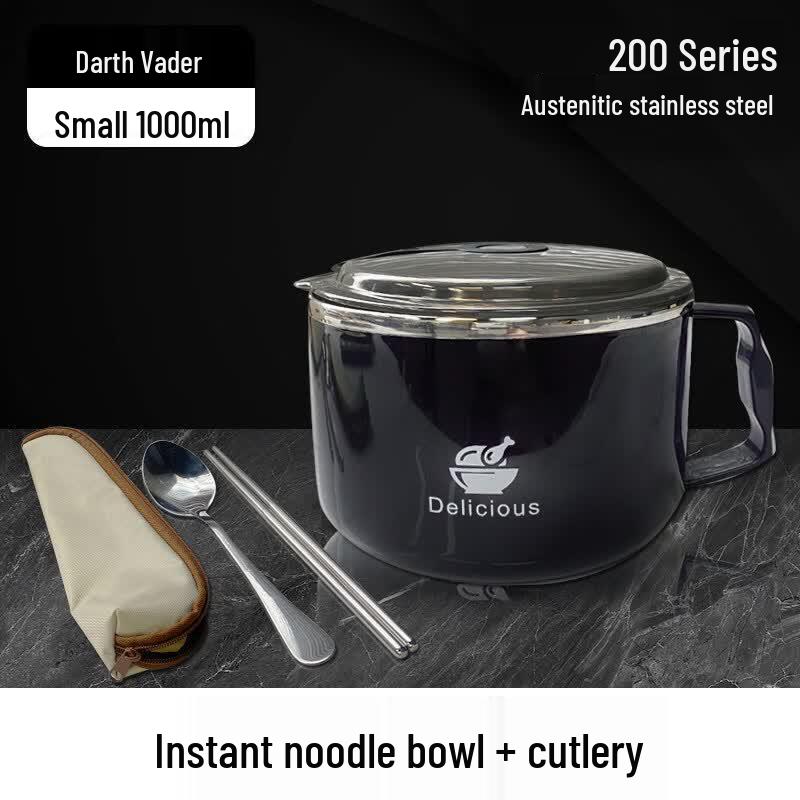 QW Japanese Style Stainless Steel Insulated Noodle Bowl