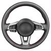 Car Steering Wheel Cover For Mazda MX-5 Ized Hand Sewn Diy Black  Leather Automobiles Interior Accessory Decoration
