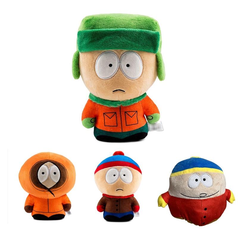 Breloc South Park cu jucării de pluș Kyle, Cartman și Kenny