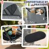 Dog Stroller, 3-in-1, Detachable, Foldable, Removable Bassinet, Suspension, Grey