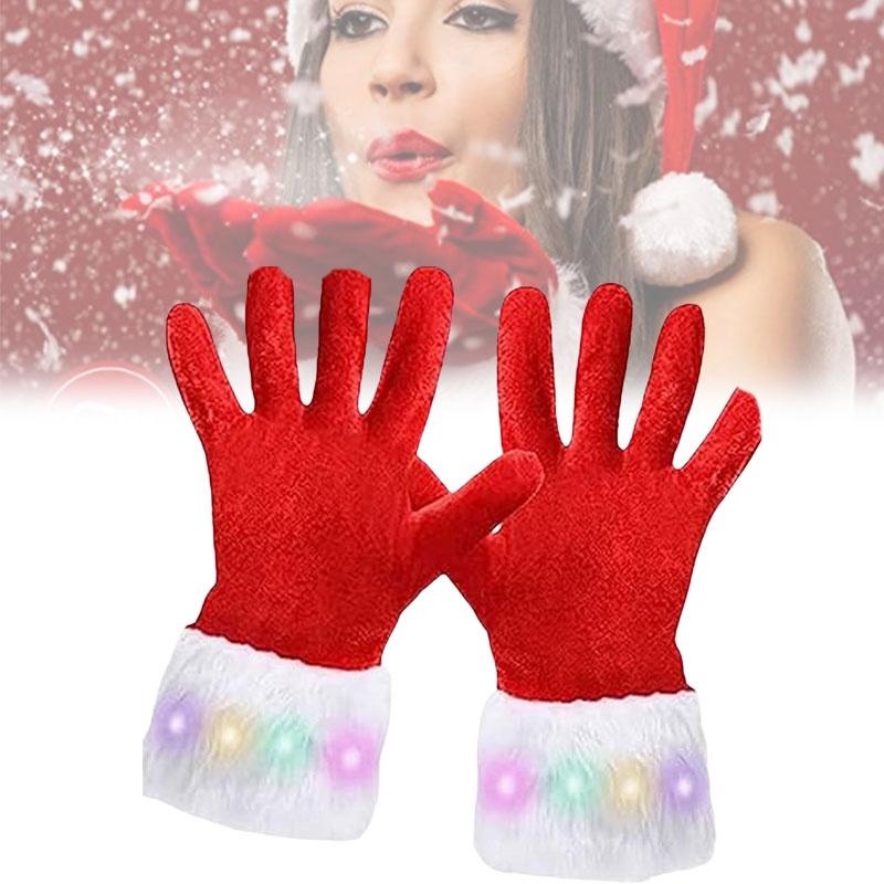 2023 Christmas Gloves With Furry Edge Stylish And Warm Adult Gloves