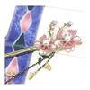 [Miaomyao] Haarstab Kanzashi - Japanisches Haaraccessoire für Kimono, Yukata und formelle Anlässe - Perle, Kirschblüte, Gold - Eleganter Haarstab