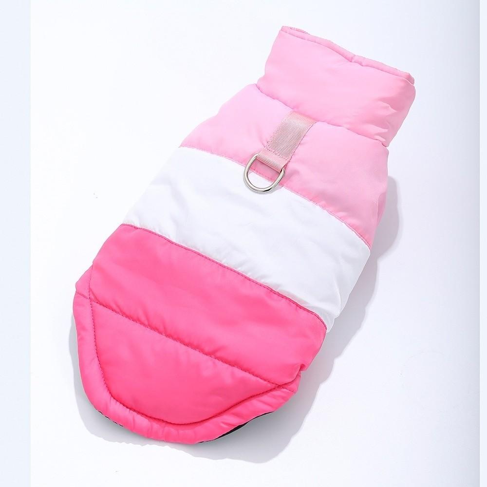 Fashion Winter Dog Warm Clothes Thickened Waterproof Dog Vest Coat With R-ing Windproof Dog Hiking Jacket for Small Medium Dog
