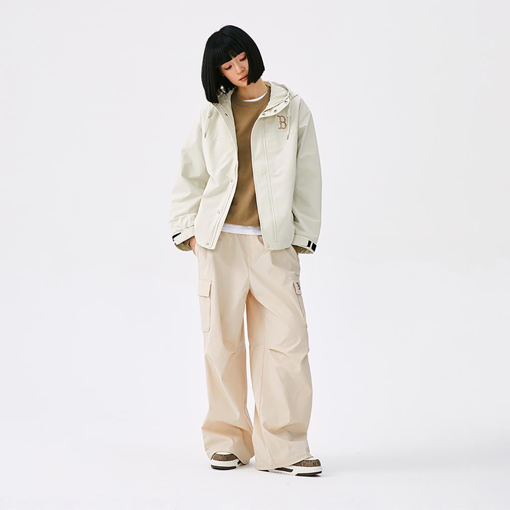 New MLB Boston Red Sox Basic Collection 25FW Jacket Unisex Deep Ivory 3AWJB0154-43CRD