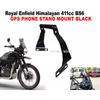 Schwarze "GPS-Halterung" Passend für Royal Enfield Himalayan 411 BS6