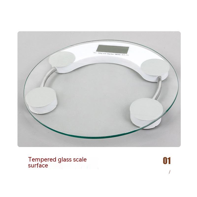 

Электронные весы Andy, бытовые весы для тела, интеллектуальные маленькие прозрачные круглые электронные весы 33cmCircular scale