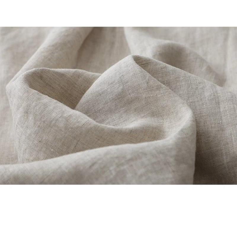 Japanese Cotton and Linen Shirt Women's Solid Color Versatile Casual Round Neck Seven Quarter Sleeved Shirt