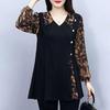 Women's Plus Size Long Sleeve Chiffon Blouse - Autumn Fashion, Loose & Slimming Top