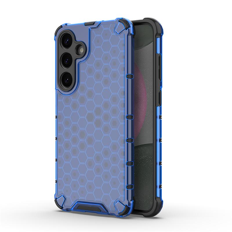Shockproof Transparent Case For Samsung Galaxy S25 Plus Honeycomb Armor Case Samsung S25 Plus Cover For Samsung S25 Plus Case