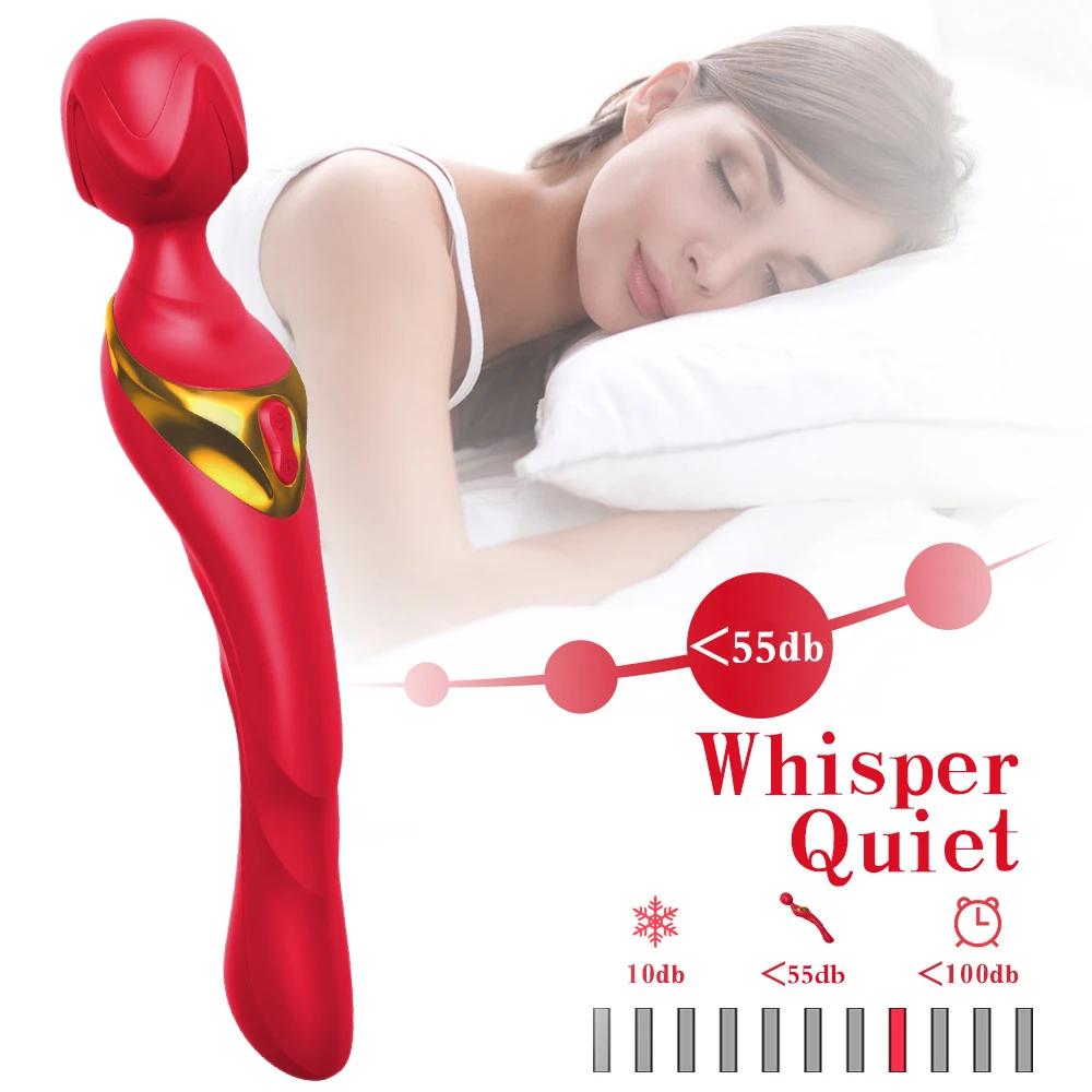 Vibrator Female AV Stick Clitoris Nipple Stimulator Masturbation Massager 10-Frequency Vibration Slapping Adult Products