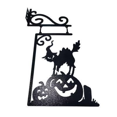 Classic Witch Silhouette Metal Garden Sign – Durable And Exquisite Craft Garden Corner Sign