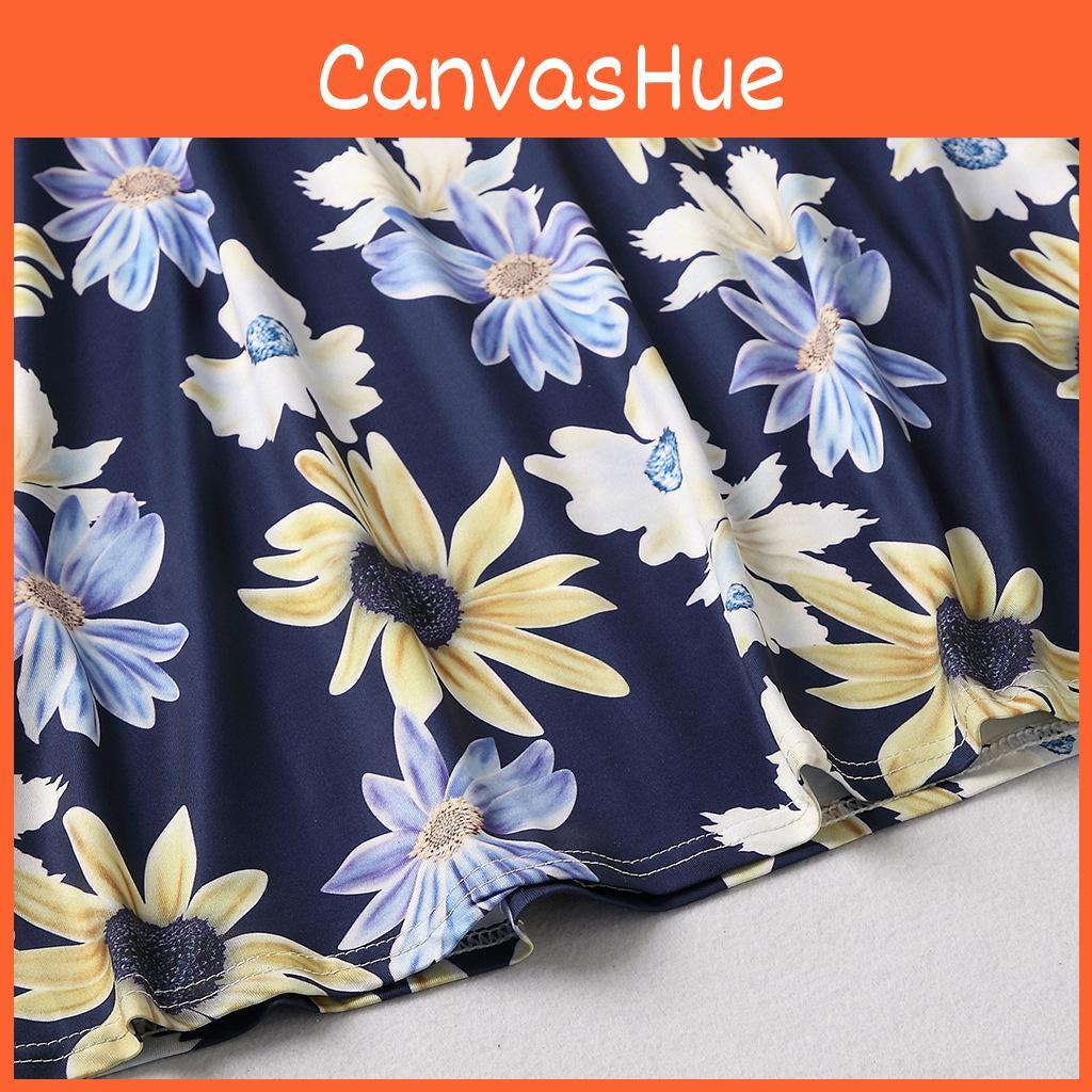 Matching Clothes Family Women Girls Mother And Daughter Floral Dresses New